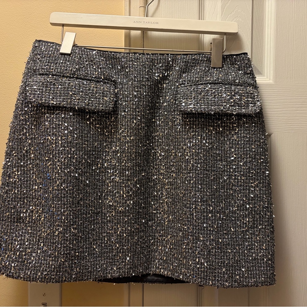 Banana Republic Black Tweed Mini Skirt